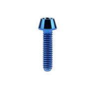 chiudere i bulloni, Confezione da 4 bulloni in titanio con testa a brugola da 3 mm for cambio bici M4 8/12/15/20 mm multicolore(Blue,8MM-M4)