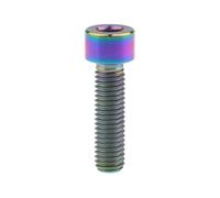 chiudere i bulloni, Viti in lega di titanio 6AL/4V, confezione da 10, M8x(15-70) mm, multicolore, con chiave a brugola da 6 mm(Rainbow,40MM-M8)
