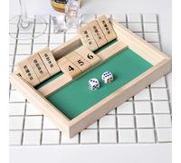 Chiudere La Scatola Tavola di Legno Gioco di Dadi con 9 Numeri e Dadi per I