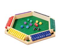 Chiudi il gioco del gioco dei dadi alla scatola nel gioco di consulenza del gioco per 6 giocatori, gioco di matematica da tavolo | Doppia chiusura, numero 10 numeri per la festa in casa in classe