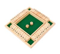 Chiudi la Scatola Gioco, Gioco da Tavolo in Legno, Gioco dei Dadi in Scatola, Adatto per Feste e Giochi Familiari Informali, Divertimento Infinito per Te e la Tua Famiglia, 22.5 x 22.5cm