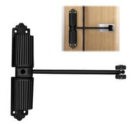 Chiudi Porta Automatico, Forza Regolabile Molla Chiudiporta, Molla Chiudiporta per Porte di 20-60 Kg, con Asta di Regolazione, Piastra di Montaggio e Viti, Per Casa Ufficio Camera da Letto
