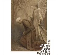 Chiudi-Ritratto di un uomo medievale che si inchina a un angelo Puzzle Per Adulti || 38x26cm/1000pcs Puzzle Giochi Educativi,decorazioni Per La Casa