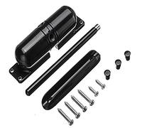 Chiudiporta 1 set di chiudiporta a molla a montaggio superficiale regolabile, hardware for porte non posizionamento automatico 10-70 KGS(Noir)