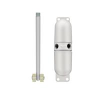 Chiudiporta 1 set in lega di zinco nero, facile da installare, chiudiporta automatico a molla generico, fermaporta for tutte le porte(White)