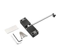 Chiudiporta 40KG Chiudiporta automatico a molla Chiusura porta regolabile in acciaio inossidabile Dispositivo argento Hardware oro nero(Noir)