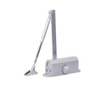 Chiudiporta A Doppia Valvola Regolabile Con Funzione Di Mantenimento In Posizione Aperta Materiale In Lega Di Alluminio For Porte Commerciali Residenziali Tagliafuoco Porte For Porte Da 25-120 Kg(L)