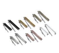 Chiudiporta a molla, cerniere autochiudenti, chiusura ammortizzata in acciaio inox, chiusure superiori automatiche con braccio, chiave for viti, ferramenta(White -L)