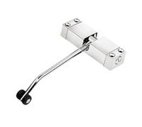 Chiudiporta a molla di sicurezza Chiudiporta automatico in acciaio inossidabile a velocità regolabile(Black)