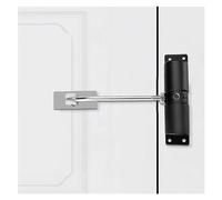 Chiudiporta a molla di sicurezza Chiusura automatica del cancello Cerniere più vicine in lega di alluminio Cerniera di chiusura morbida for recinzioni for porte con zanzariera da giardino(Noir)