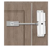 Chiudiporta a molla di sicurezza Chiusura automatica del cancello Cerniere più vicine in lega di alluminio Cerniera di chiusura morbida for recinzioni for porte con zanzariera da giardino(White)