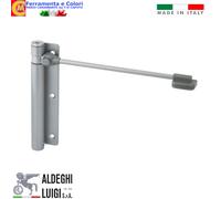 Chiudiporta a Molla ERCOLE Mano DX-SX Nero Cromo Satinato x Porte Max 90x210 60K