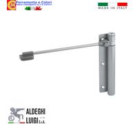 Chiudiporta a Molla ERCOLE Mano DX-SX Nero Cromo Satinato x Porte Max 90x210 60K