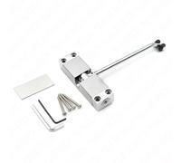 Chiudiporta a molla in acciaio inox, cerniere regolabili, fermaporta di sicurezza for la casa, ferramenta for mobili(Silver)