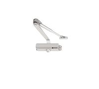 Chiudiporta Argento Braccio Hold-Open 90°