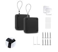 Chiudiporta Automatico,2 pcs Nessuna Perforazione Richiesta Chiudi Porta Porte Interne,Chiudiporta Residenziale con CoulisseChiudiporta Scorrevole Automatico per La Maggior Parte Delle Porte(1000g)