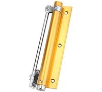 Chiudiporta automatico a molla Cerniera a chiusura automatica for porta in acciaio inossidabile con resistenza a singola regolabile montata su superficie(Gold)