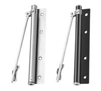 Chiudiporta automatico a molla, Chiudiporta automatico idraulico dell'acciaio inossidabile regolabile for multicolore domestico e commerciale(Silver)