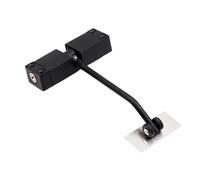 Chiudiporta automatico a molla, Chiudiporta automatico idraulico in acciaio inossidabile regolabile 20-40 kg 1000 mm nero dorato(Black)