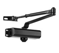 Chiudiporta automatico a molla, Chiudiporta automatico idraulico in alluminio pressofuso for 187 libbre residenziale commerciale nero