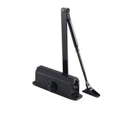 Chiudiporta automatico a molla, Chiudiporta automatico idraulico velocità regolabile 25-80 kg nero argento(Positioning Black M)