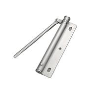 Chiudiporta automatico a molla, Chiudiporta automatico in acciaio inox for uso residenziale multicolore con viti(Silver)
