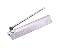 Chiudiporta automatico a molla, Chiudiporta automatico regolabile for porte cave in metallo, legno, alluminio, argento, 186x53mm