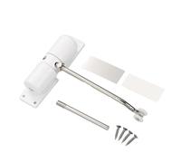 Chiudiporta automatico a molla, Chiudiporta automatico regolabile idraulico Supporto superficiale in lega di alluminio multicolore(White)