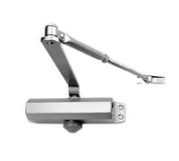 Chiudiporta automatico a molla, Chiudiporta automatico Velocità idraulica regolabile 40-60 kg Argento
