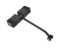Chiudiporta automatico a molla di sicurezza regolabile da 30 kg, 1 pezzo, for porte a battente, facile convertire in a chiusura automatica(Square-Black)