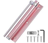 Chiudiporta automatico a molla invisibile regolabile in acciaio inossidabile con cerniera silenziosa anti-pizzicamento 1 pz(Rose Gold,180mm)
