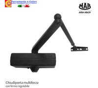 Chiudiporta Automatico Aereo MAB 564 a Molla Con Fermo Regolabile MADE IN ITALY
