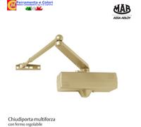 Chiudiporta Automatico Aereo MAB 564 a Molla Con Fermo Regolabile MADE IN ITALY