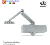 Chiudiporta Automatico Aereo MAB 564 a Molla Con Fermo Regolabile MADE IN ITALY