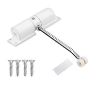 Chiudiporta Automatico Bianco Cerniera di Chiusura Regolabile da 30 Kg Y8P72289