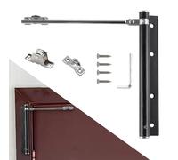 Chiudiporta automatico: chiudiporta a asta, autobloccante, acciaio inossidabile, montaggio su superficie, regolabile, chiusura automatica, ideale per uso residenziale e commerciale