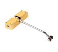 Chiudiporta Automatico Chiudiporta automatico in acciaio inox, dispositivo di chiusura della porta a velocità regolabile, ferramenta for porte mobili da 40 kg(Gold)