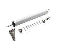 Chiudiporta Automatico Con Molla A Gas Chiudiporta Aereo Dispositivo Di Chiusura Ammortizzata Forza Tampone Regolabile Hardware For Mobili Facile Per Uso Domestico Commerciale(Silver)