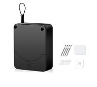 Chiudiporta automatico con tampone di smorzamento da 1200 g per porte scorrevoli, schermature, invisibili, in lega di alluminio e legno, struttura in ABS e acciaio inossidabile, filo di acciaio da 1,5