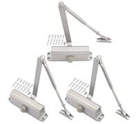 Chiudiporta automatico idraulico per case, uffici, scuole e spazi pubblici, facile installazione, 3 pezzi GENHAKON