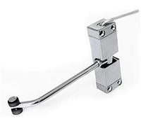 Chiudiporta automatico in alluminio, Chiudiporta, molla montata automaticamente, superficie regolabile in acciaio inossidabile, chiusura automatica della porta