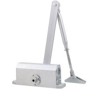Chiudiporta automatico in lega di zinco Mini regolabile montato su superficie Hardware for porta a molla 1060KG 1 Set apriporta(Grijs)