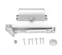 Chiudiporta automatico regolabile per interni, chiudiporta idraulico con posizionamento a 90 gradi, controllo a doppia velocità per porte interne ed esterne, braccio telescopico