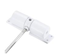 Chiudiporta automatico regolabile silenzioso di facile installazione for garage domestico da giardino Apriporta a doppia molla montato(Wit)