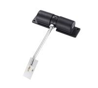 Chiudiporta automatico regolabile silenzioso di facile installazione for garage domestico da giardino Apriporta a doppia molla montato(Black)