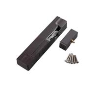 Chiudiporta Automatico Robusto Ammortizzatore for porta, chiusura idraulica for, apertura, automatica silenziosa for uso domestico(Brown-plastic-left)