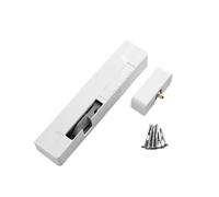 Chiudiporta Automatico Robusto Ammortizzatore for porta, chiusura idraulica for, apertura, automatica silenziosa for uso domestico(White-plastic-right)