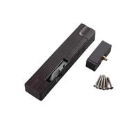 Chiudiporta Automatico Robusto Ammortizzatore for porta, chiusura idraulica for, apertura, automatica silenziosa for uso domestico(Brown-plastic-right)