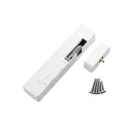 Chiudiporta Automatico Robusto Ammortizzatore for porta, chiusura idraulica for, apertura, automatica silenziosa for uso domestico(White-plastic-left)
