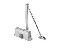 Chiudiporta Automatico Robusto Chiudiporta automatico con ammortizzatore idraulico da 25 kg a 80, velocità regolabile, ferramenta for porte chiusura ammortizzata e silenziosa(Silver M)